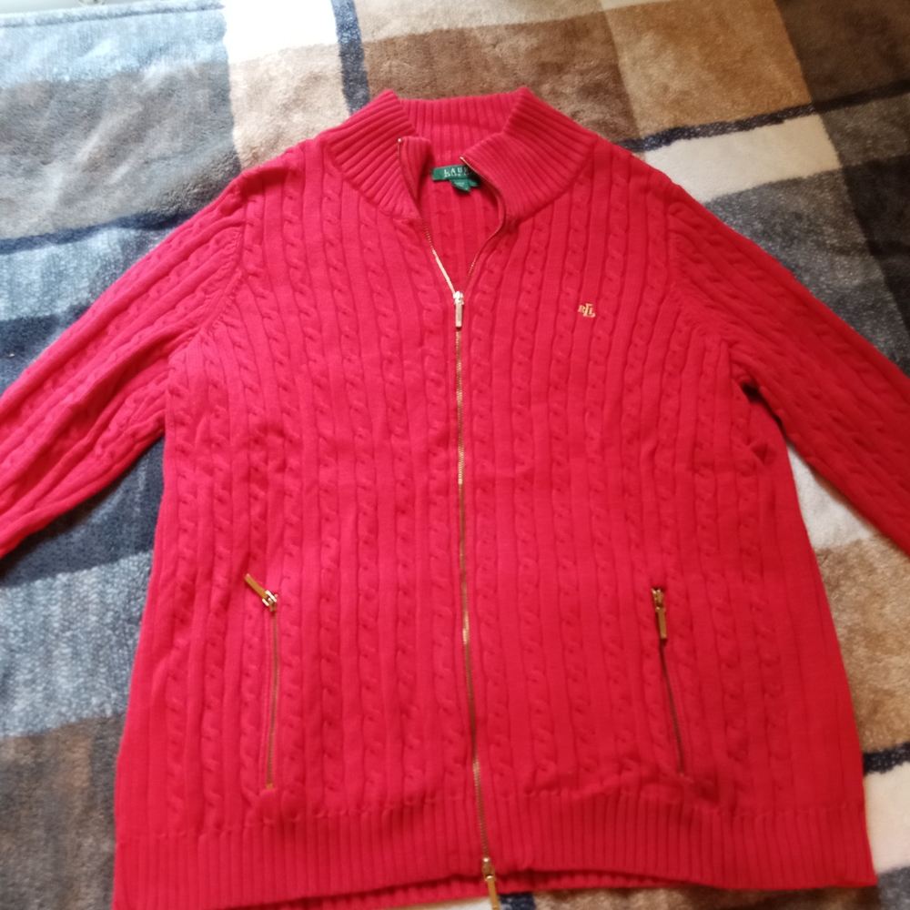 Ralph Lauren Vibrant Red Knit Sweater